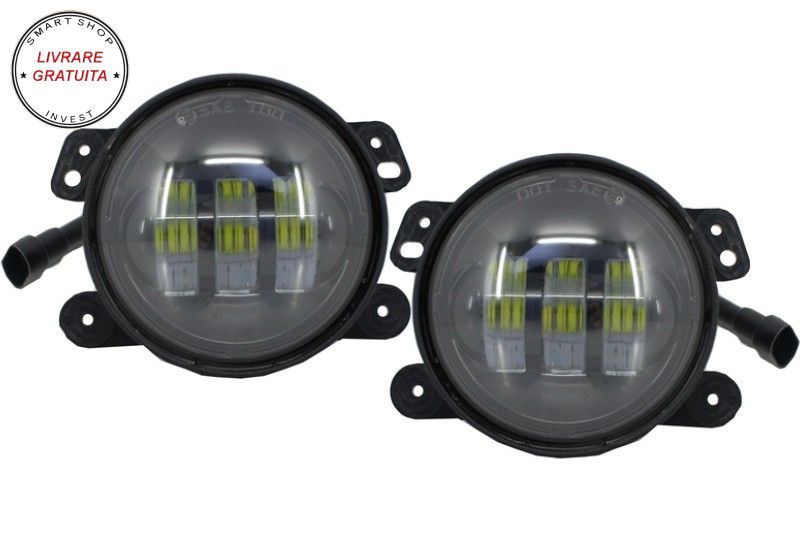Proiectoare Full LED CREE Dublu Proiector Jeep Wrangler JK TJ LJ (2007-2017)- livrare gratuita
