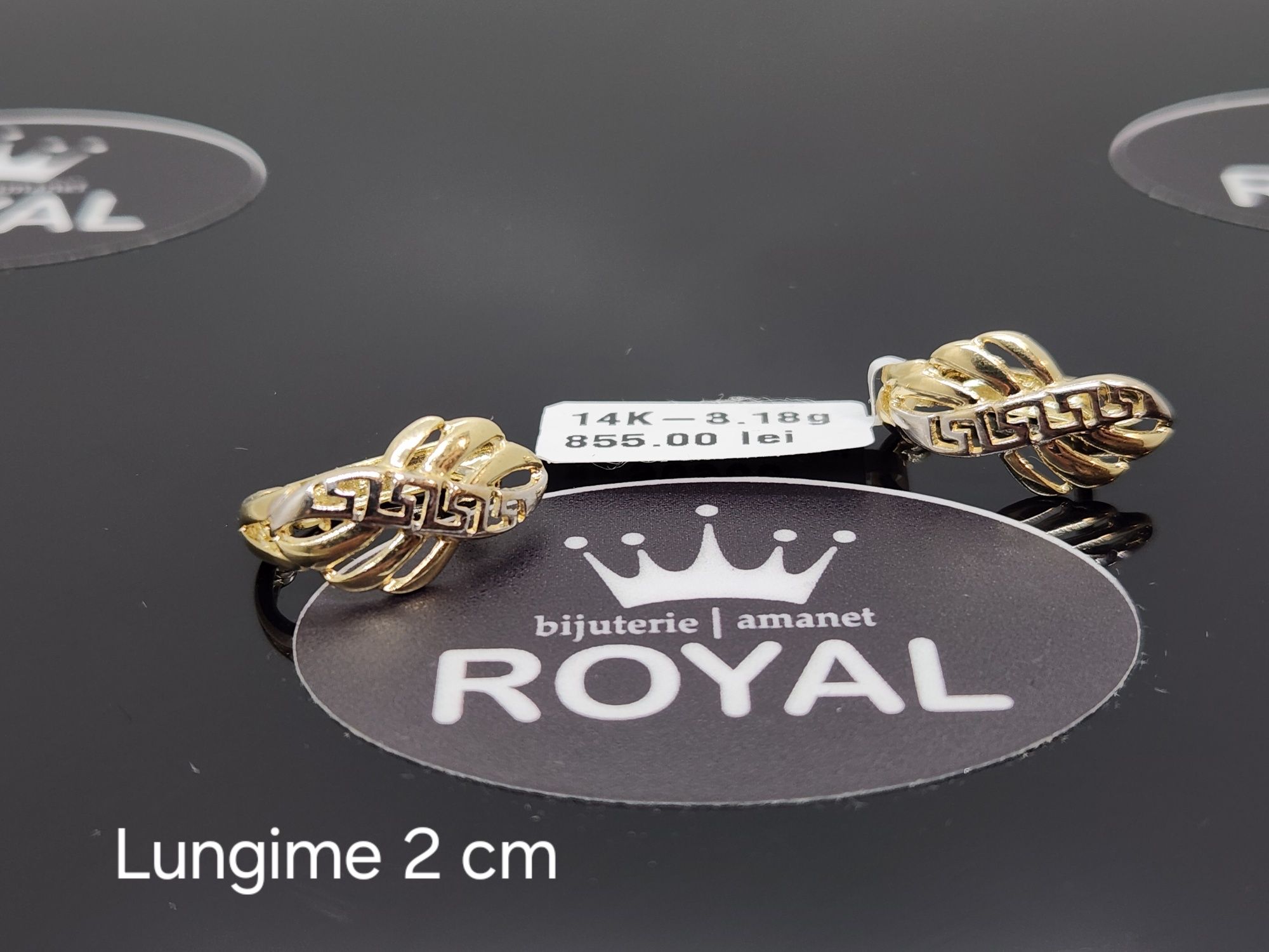 Bijuteria Royal: Cercei aur 14k/3.18 gr