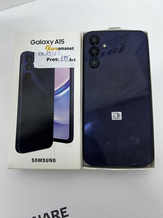 Telefon mobil Samsung Galaxy A15, Dual SIM, 4GB RAM, 128GB -I-