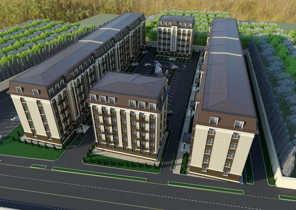 Cрочно Новостройка сотилади 3хона  Каробка  Чалакозода 620 дан кв си