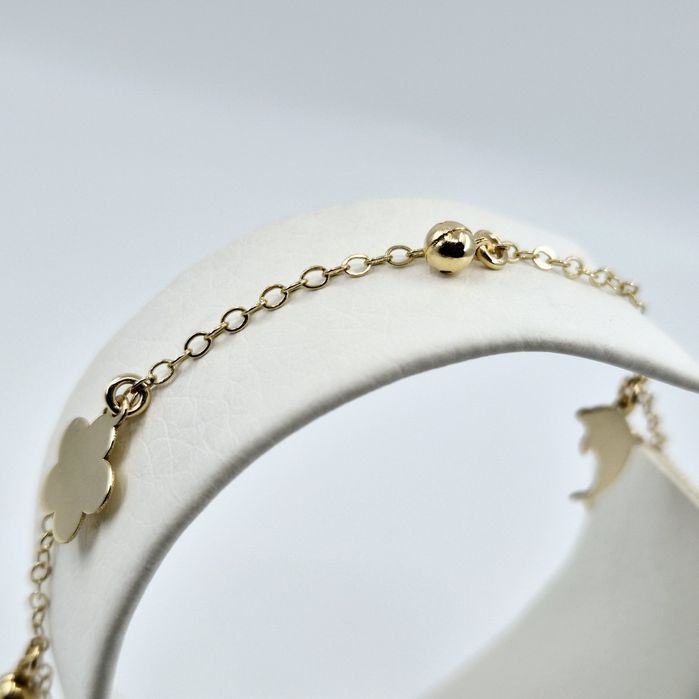 Bratara din aur de 14k pentru picior, 3.63g | GlobalCash.ro #LU27203