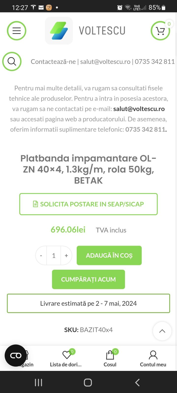 Platbanda impamantare Betak 50kg 40m rola