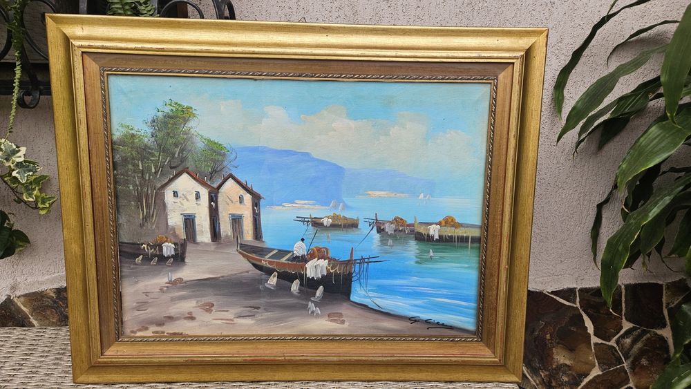 Vând doua tablouri pictate în ulei pe pânză