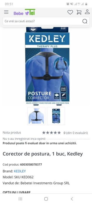 Corector de postura Kelly si Baby toy k3, 2 bucati