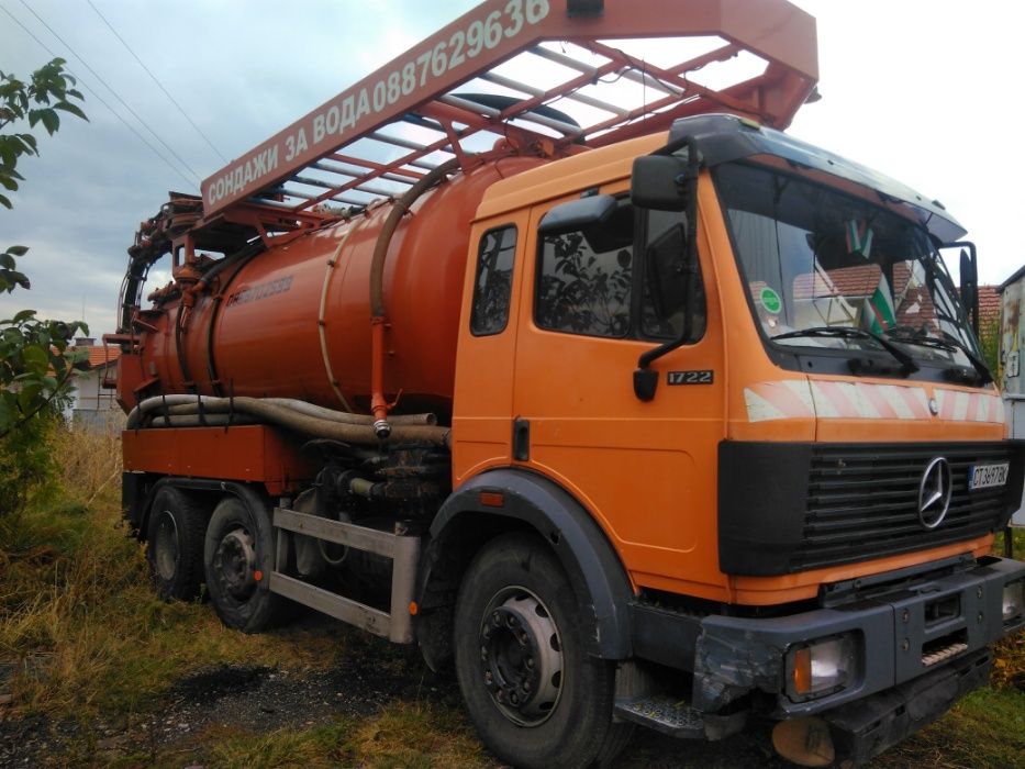 Комбиниран камион за почистване на шахти и продухване на канали