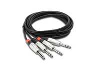 Set 2 Cabluri Hosa HSS 010x2 Jack 6.35mm Tata-Tata Stereo balansate 3m