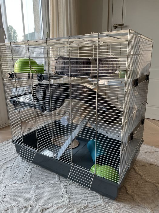 Клетка голяма и малка, колело за гризачи