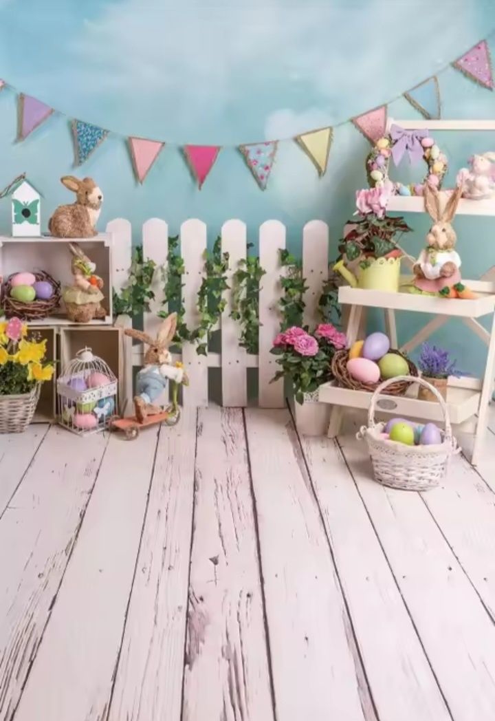 Fundal Foto Paște Primavara 8 Martie Poliester 200x300 Decor Foto