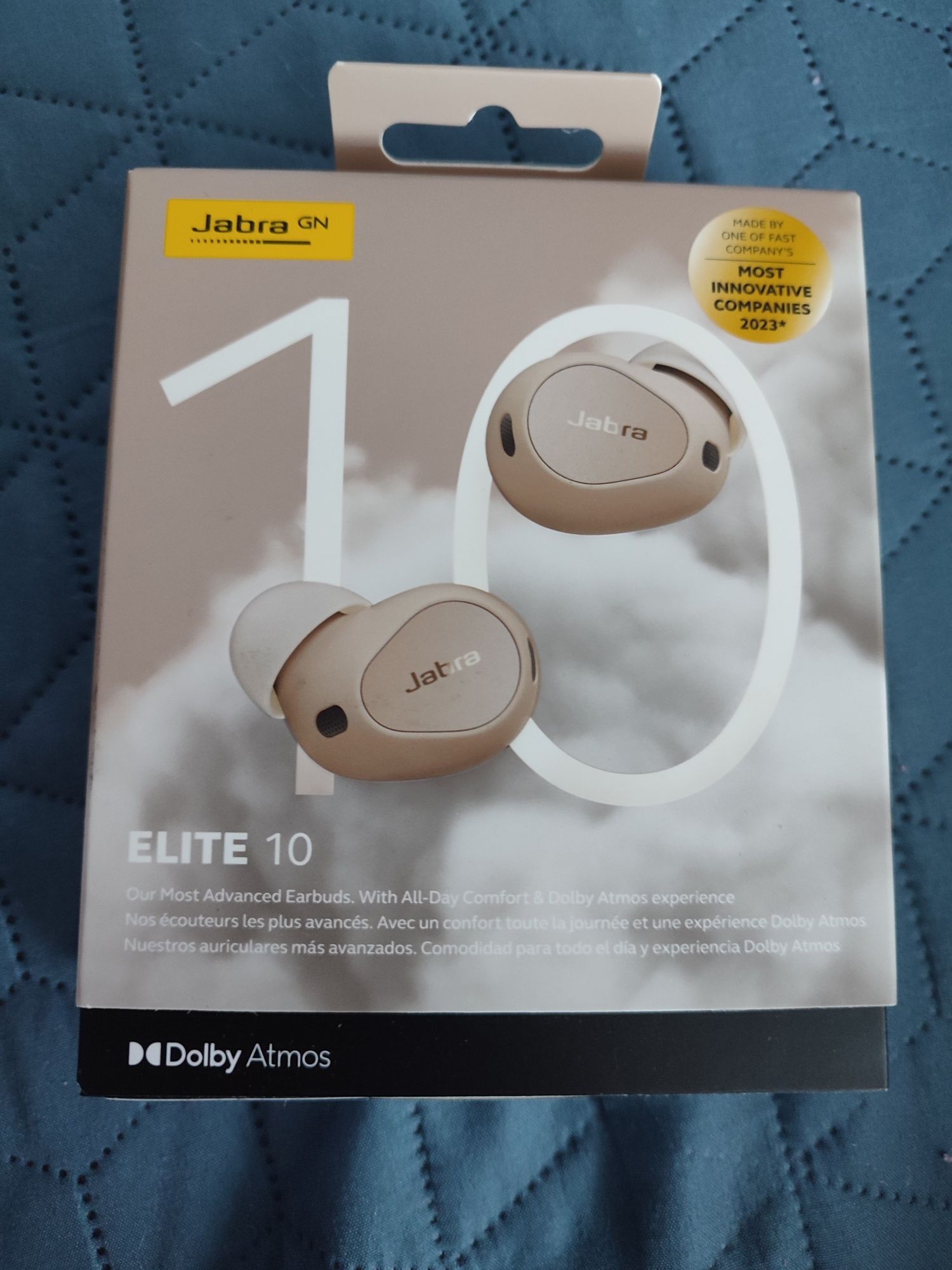 Нови Безжични Bluetooth слушалки Jabra Elite 10, TWS, ANC, Titanium