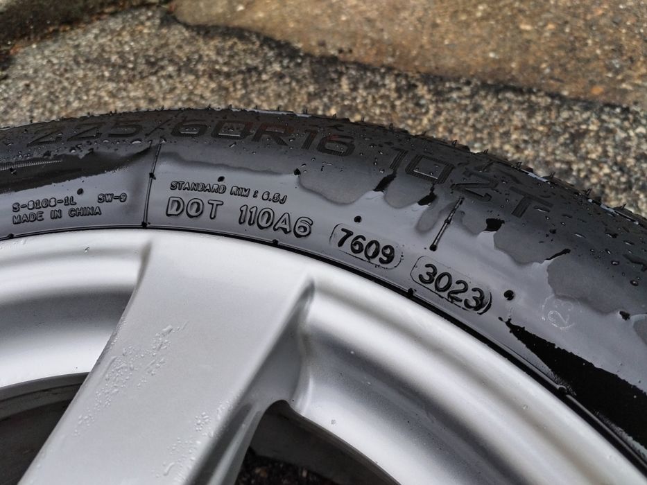 Jante Aluminiu 5x112 R16 Audi A4 A6+Anvelope Iarnă Noi 225 60 R16 2024