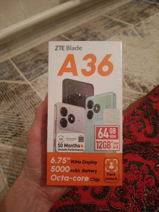 Zte blade a36 черный