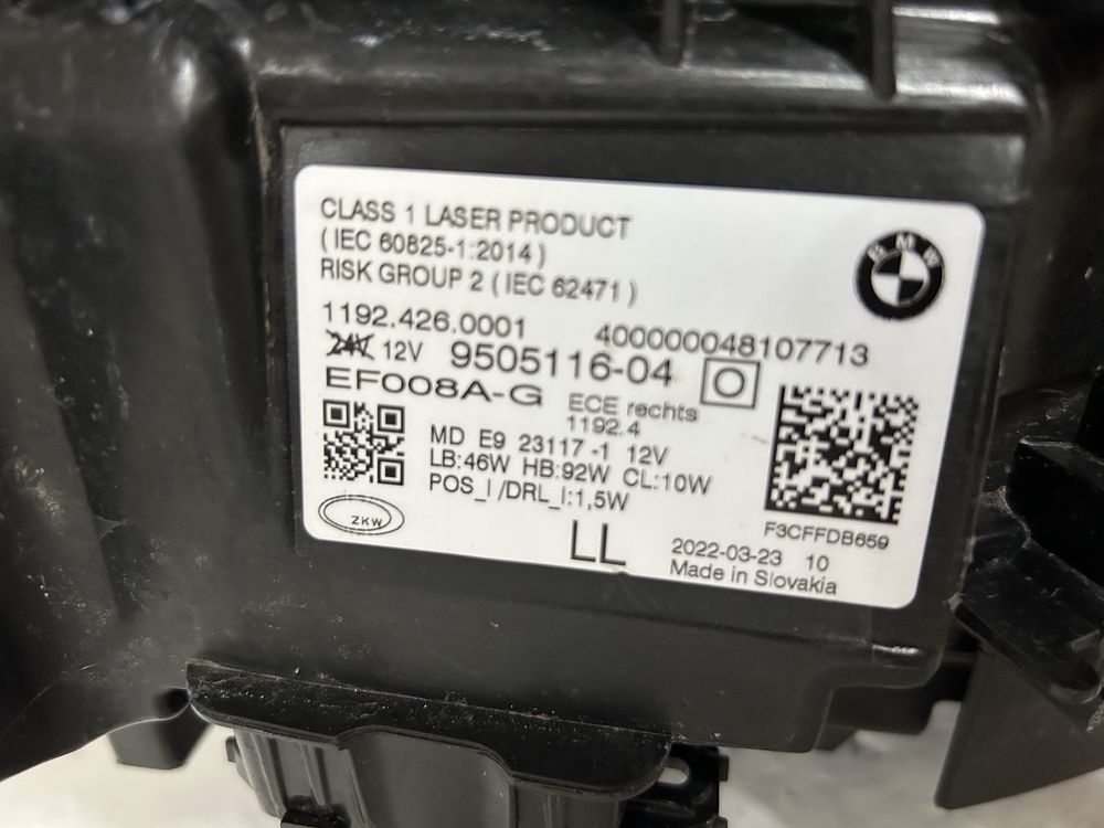 Far laser bmw G22 G26 G23 G80 G82 seria 4 M3 M4 Shadow line 2019-2023