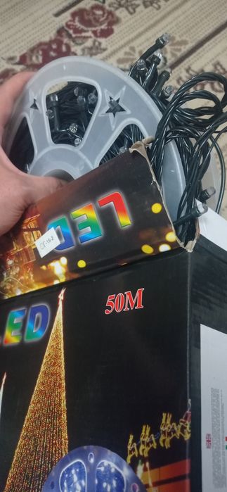 Лед гирлянда 50метров новая