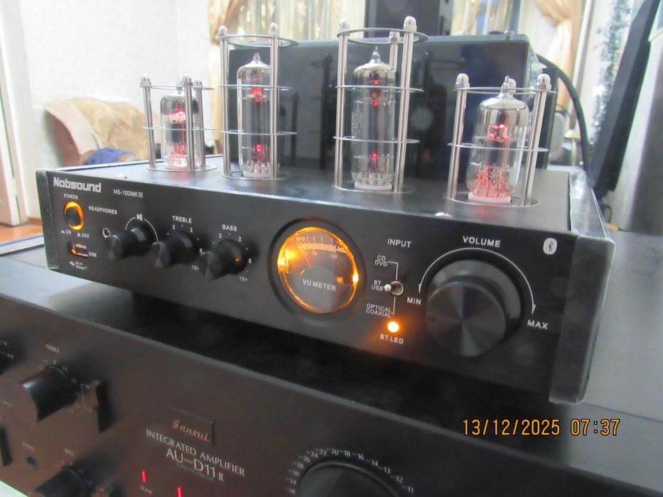 Ламповый усилитель "Nobsound" с колонками "Wharfedale"