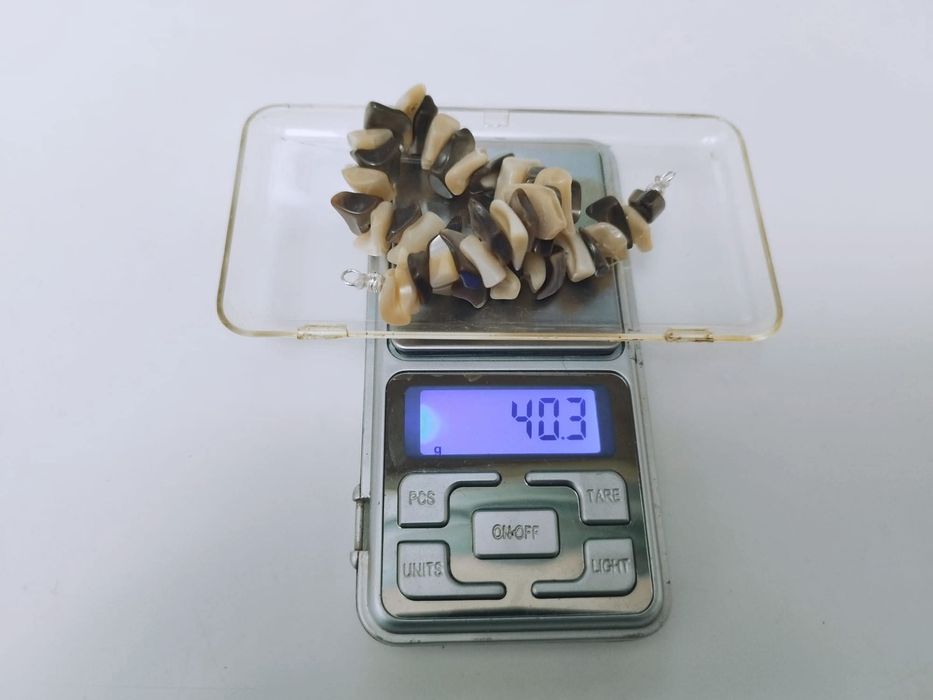 Bratara din scoici naturale cu inchizatoare si zale din argint de 925