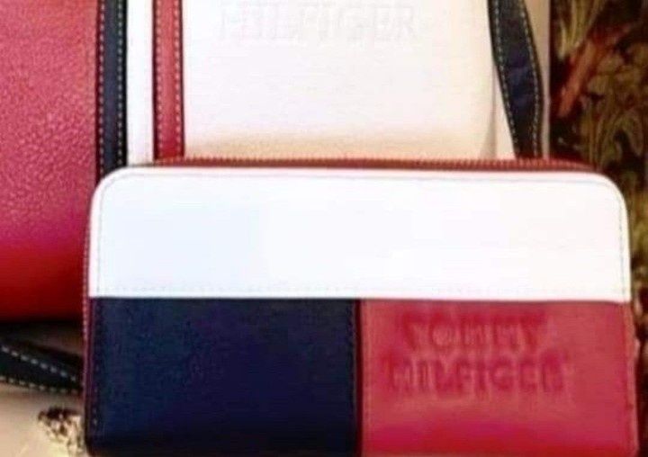 Geanta damă + portofel,logo imprimat, saculet, etichetă