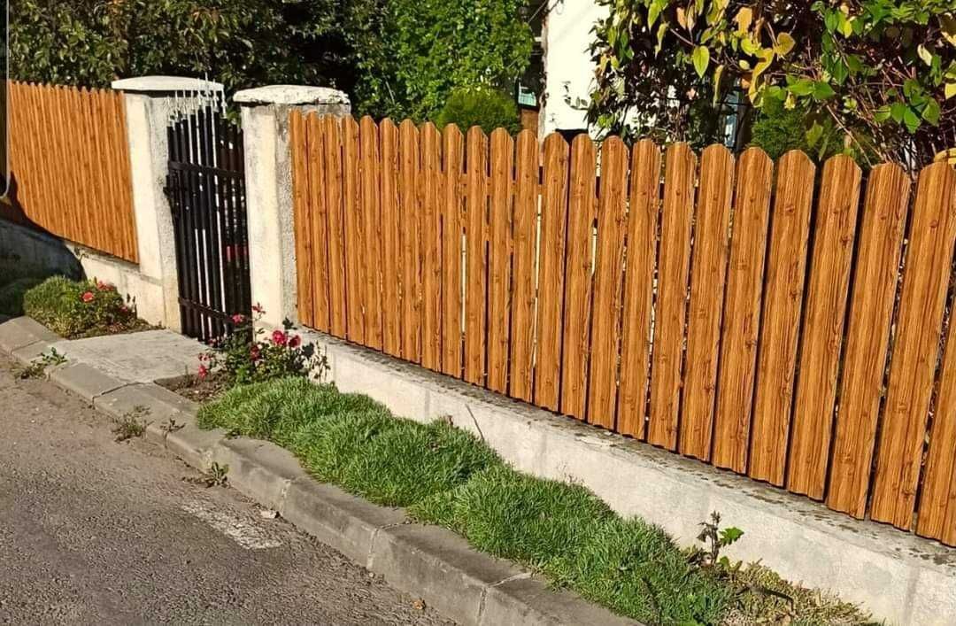 Garduri din sipca metalica, panou stil jaluzele, tabla si alte modele