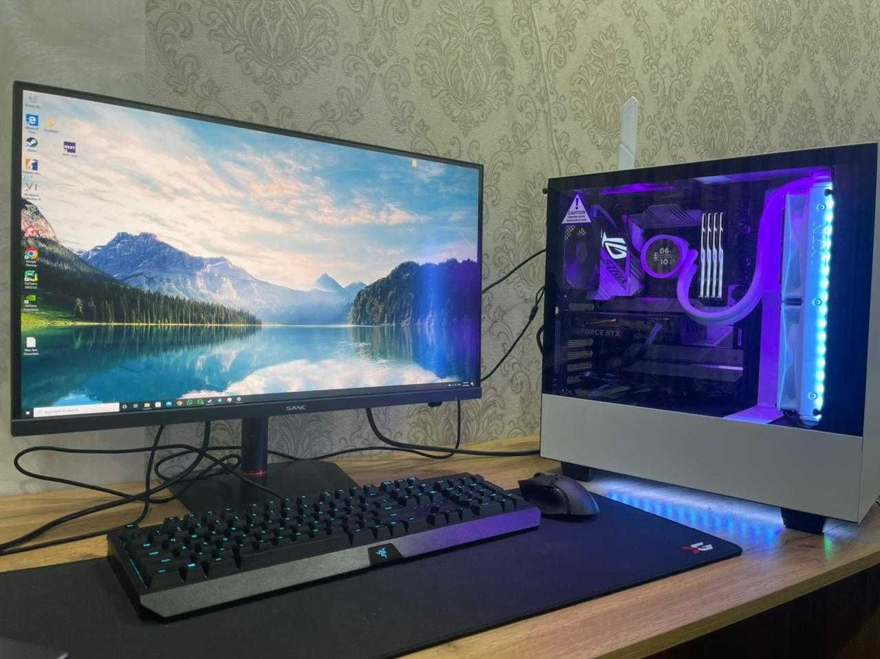 Компьютер игровой (i9-13900KS, RTX 4060, 128 RAM, M2 4 TB) + Монитор