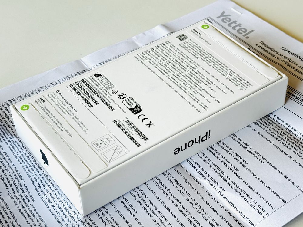 НОВ! Запечатан! Iphone 16e 128GB Black Гаранция 3 години