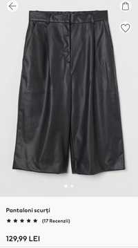 Pantaloni imitatie piele H&M