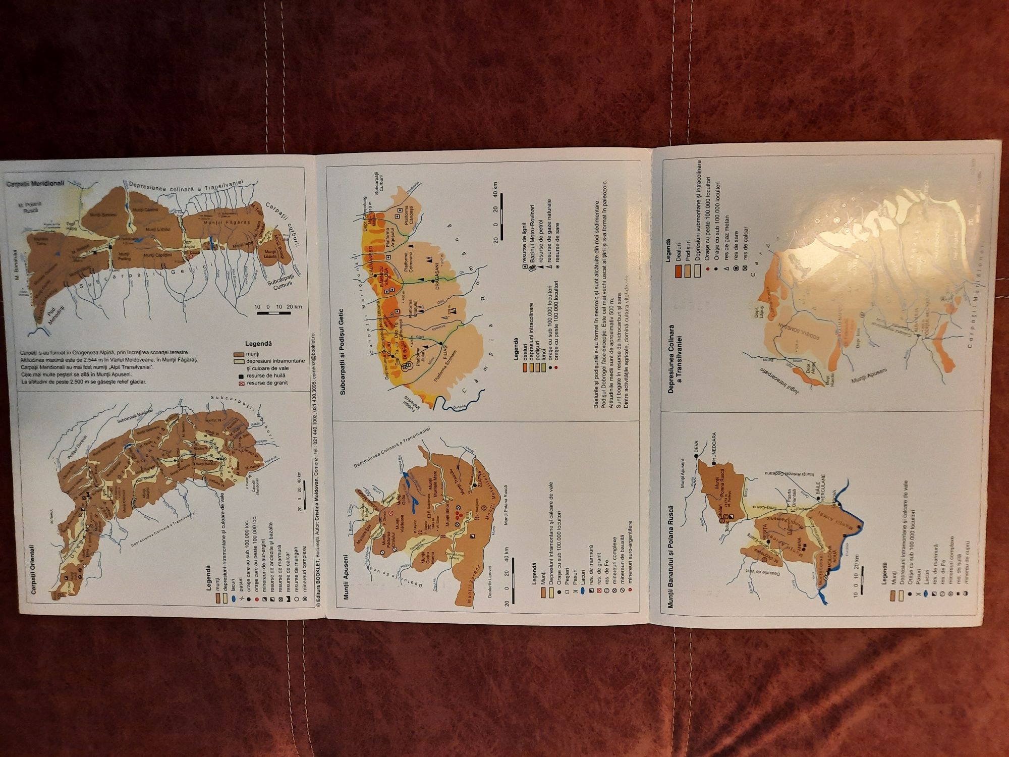 Hărți pentru bacalaureat,Geografia Romaniei