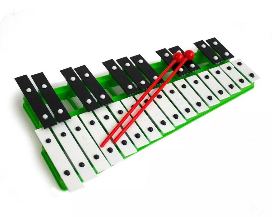 Професионален ксилофон CHROMATIC GLOCKENSPIEL с тупалки и метални клав
