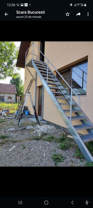 Scara zincata incendu isu