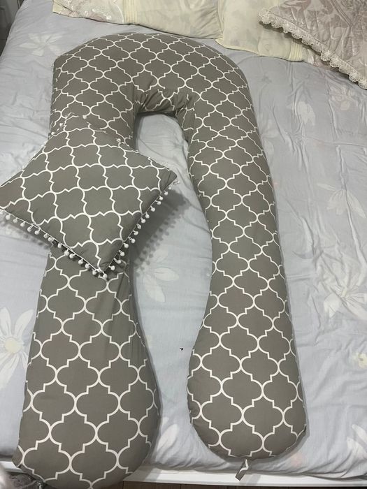 Ортопедическая подушка для беременных ICRAFT.KZ 80x148 см, холлофайбер