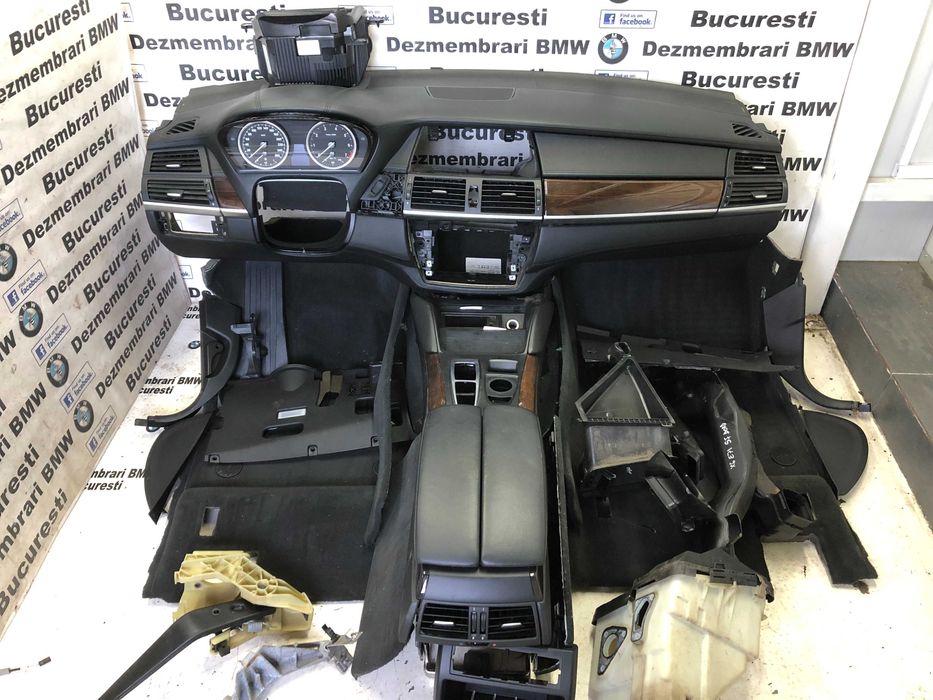 Kit conversie mutare volan BMW X6 E71 plansa cu HUD si piele nappa