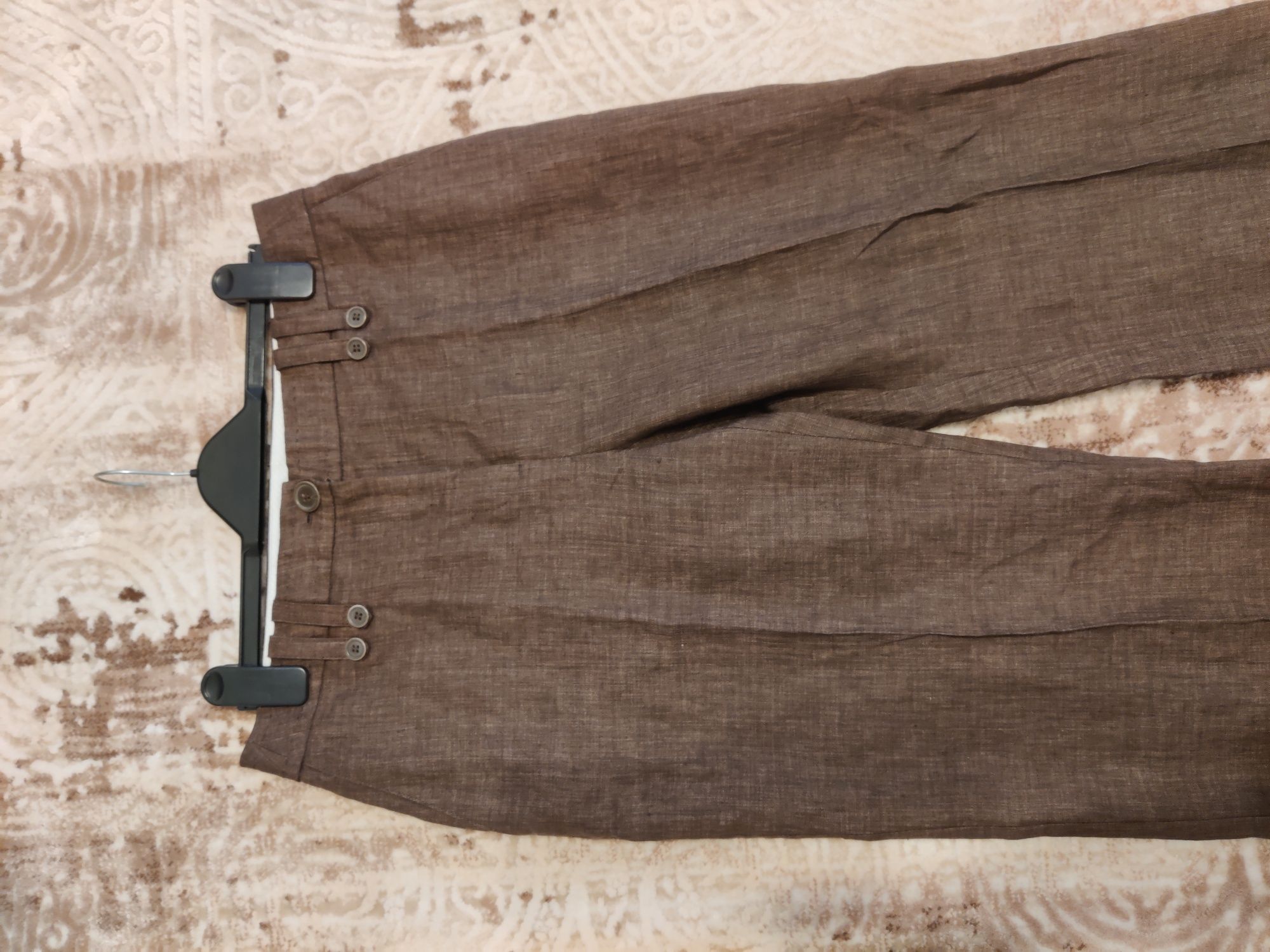 H&M pantaloni 100% din IN culoare maro stare foarte bună măr. 38