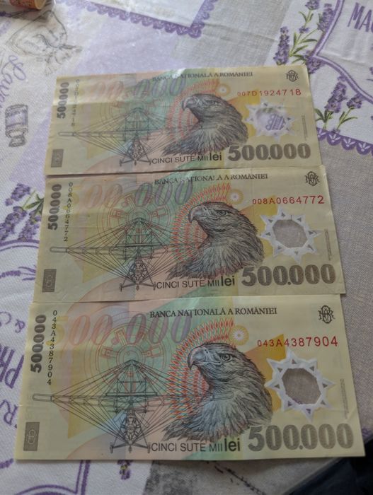 Bancnote 500.000 an 2.000
