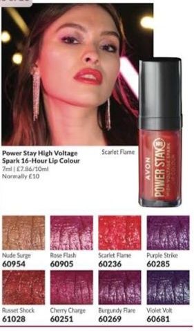 Ruj cu sclipici Power stay  Avon noi 4 bucati 120 lei