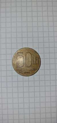 Monedă de 50 de lei; an fabricație 1995