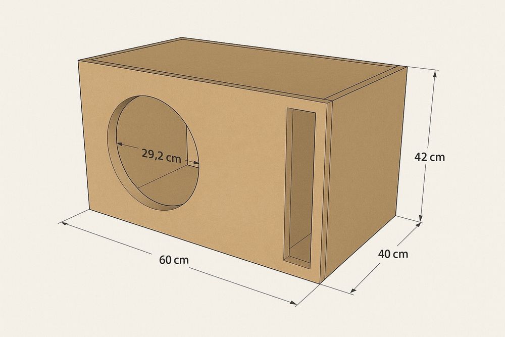 Incinta subwoofer auto custom difuzor 12”