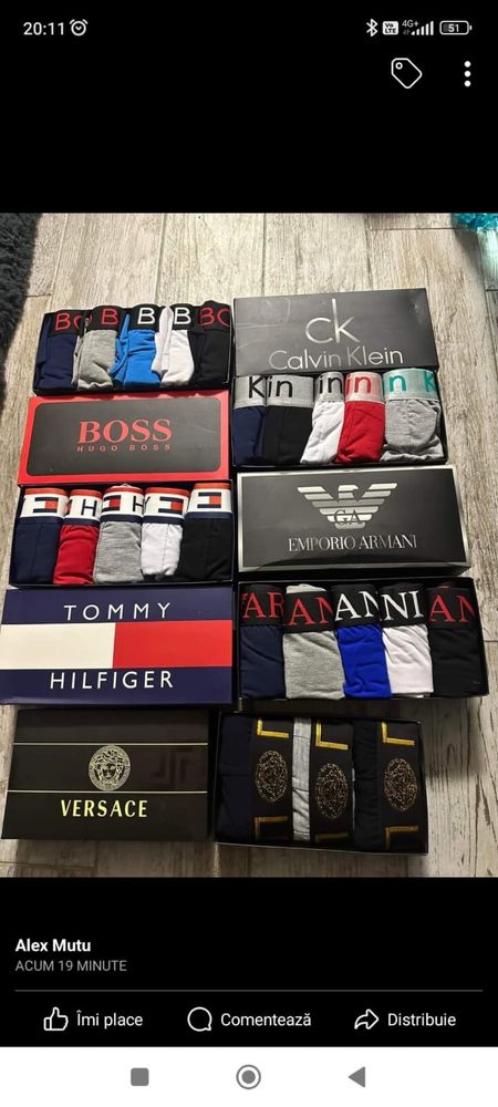 Vând set boxeri Tommy hilfiger