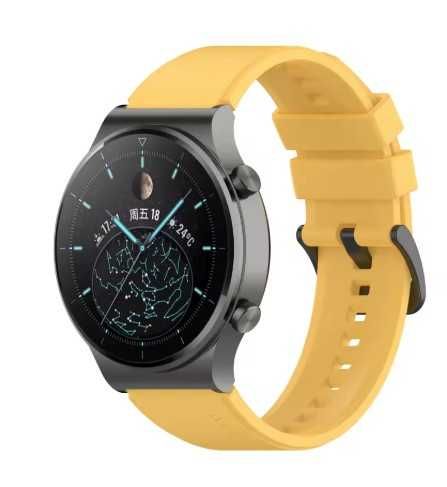 Curea silicon Huawei Watch GT2 Pro/GT3 Pro (catarama neagra)