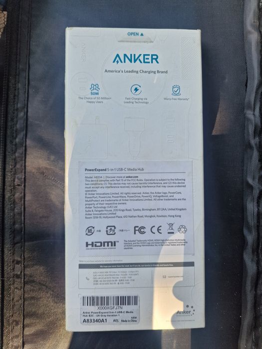 Hub USB-C Anker 332 (5 în 1)