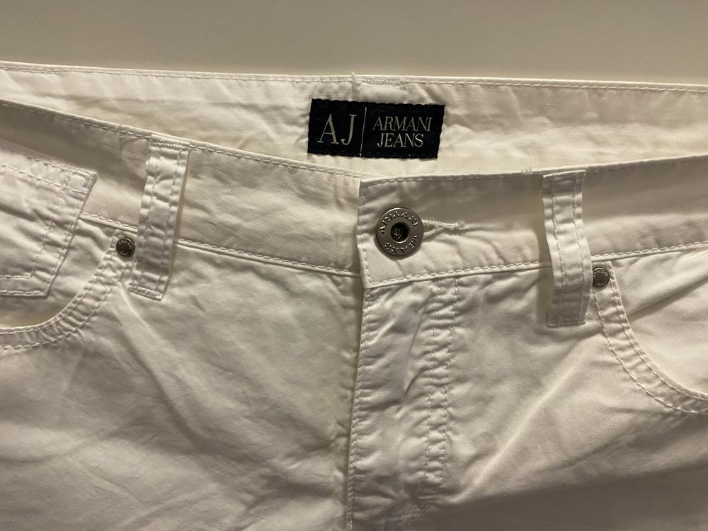 Pantalon alb Armani Jeans, 27