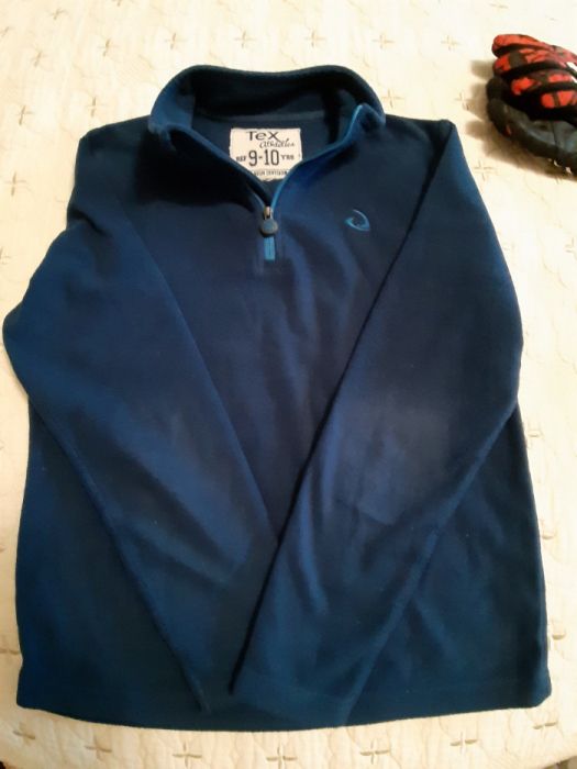 Зимно яке за момче, полар, ръкавици - CRIVIT, Benettоn, Kiltec-152 см