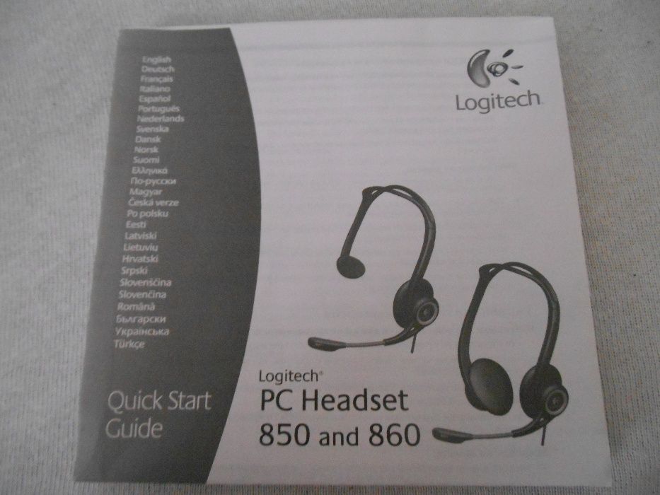 Продавам оригинални PC слушалки с микрофон за компютър - Logitech