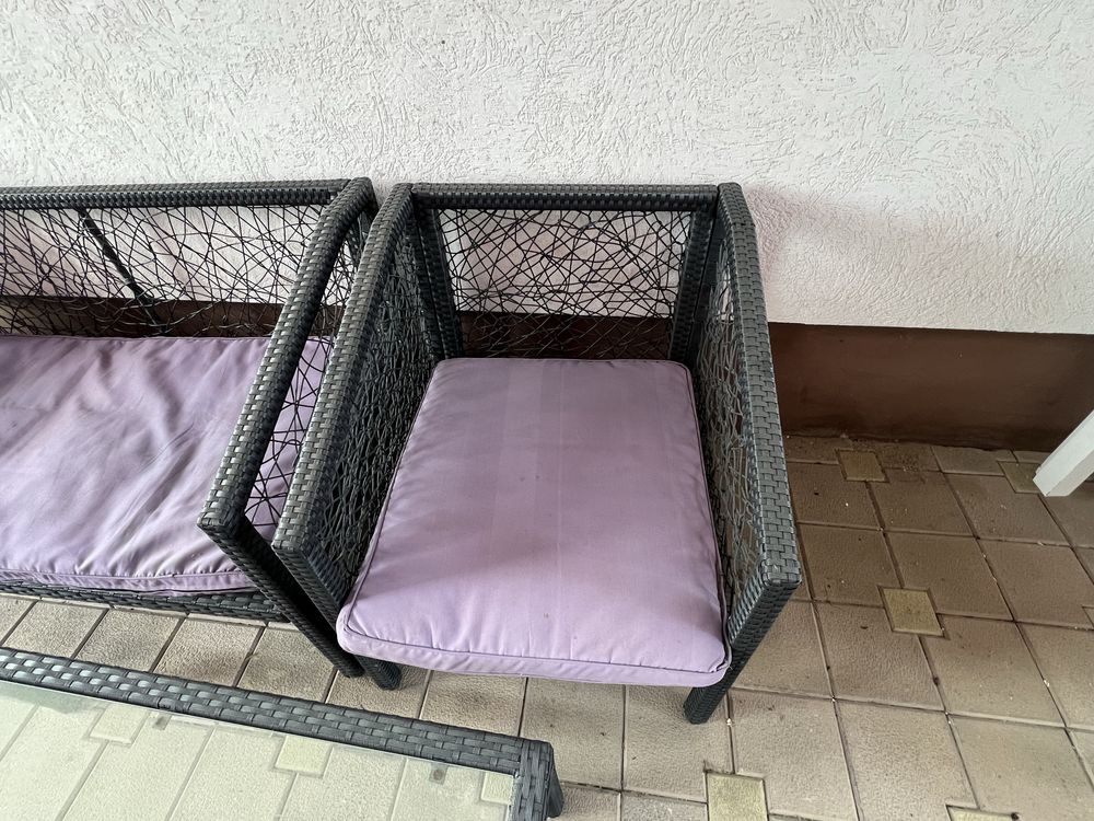 Mobilier terasa imitatie ratan