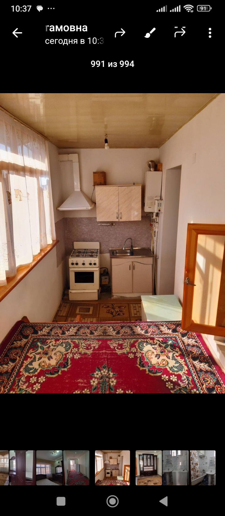 Сартепо 3 хонали квартира ижарага берилади