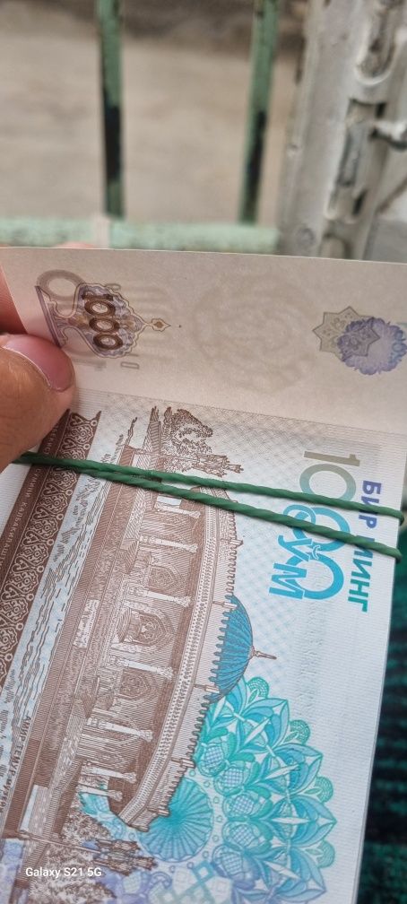 1.000 so'mlik pullar 39 dona