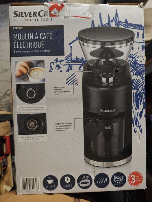 Rasnita premium electrica de cafea, 200 W silvercrest
