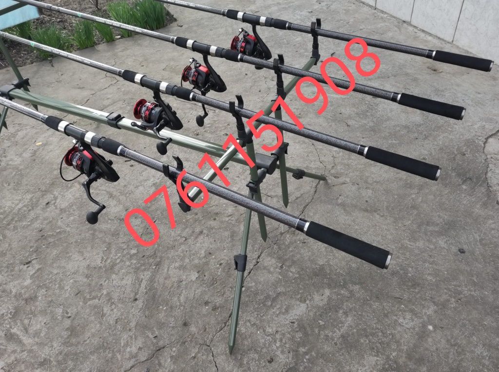 Kit de CRAP 4 Lansete de carbon 3,6 + 4 mulinete