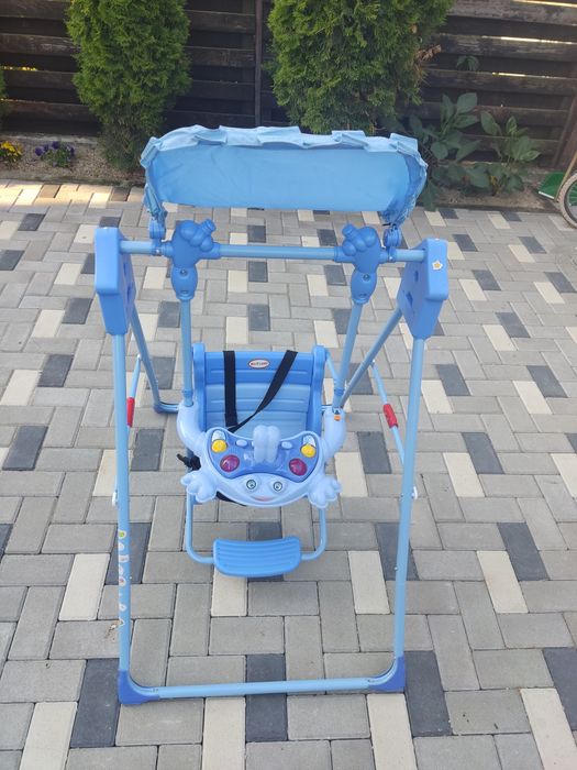 Leagăn electric de bebeluși - Nou-Luminite-Muzicuta-Centura