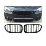 Двойни бъбреци решетки, BMW F10, F11 М5 тип, след 2010 г., черен гланц