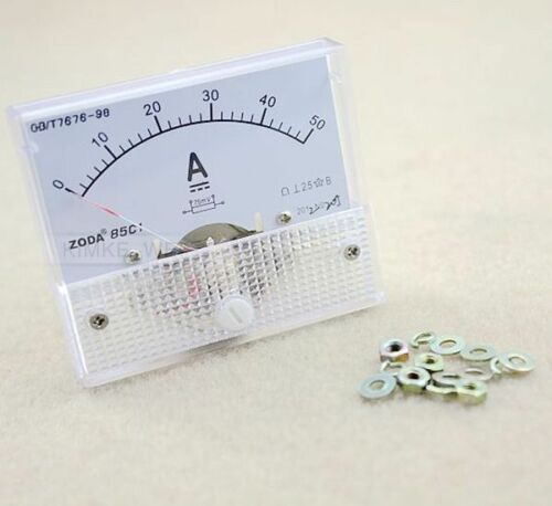 Ampermetru 50A DC curent continuu + sunt 50A 75mV. Nou ambalat!