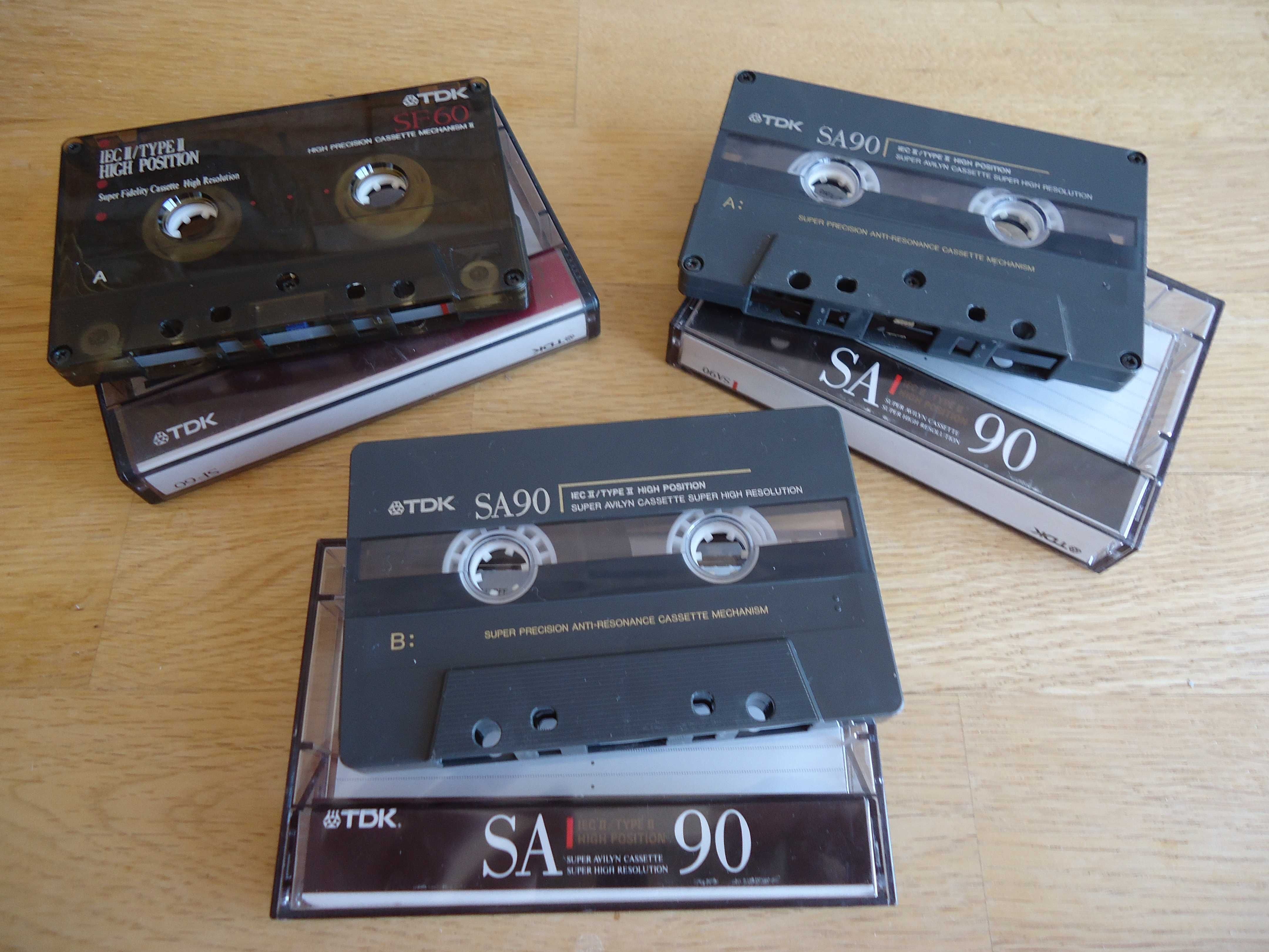 Casete audio AGFA, BASF, Sony, TDK.
