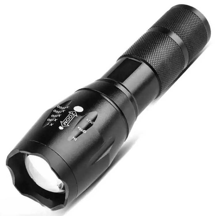Lanterna tactica de buzunar cu 5 moduri de iluminare, aliaj aluminiu